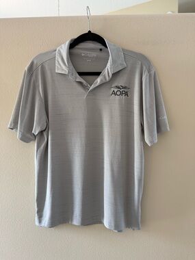 Columbia Light Gray AOPA Polo Shirt
